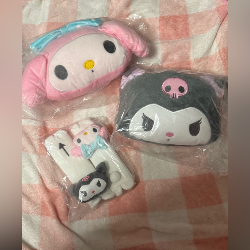 Sanrio Kuromi and My Melody Car Decor Accessory Set
